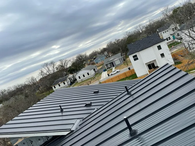 Standing seam metal roof panels with vents for Skylight Repair in Superior